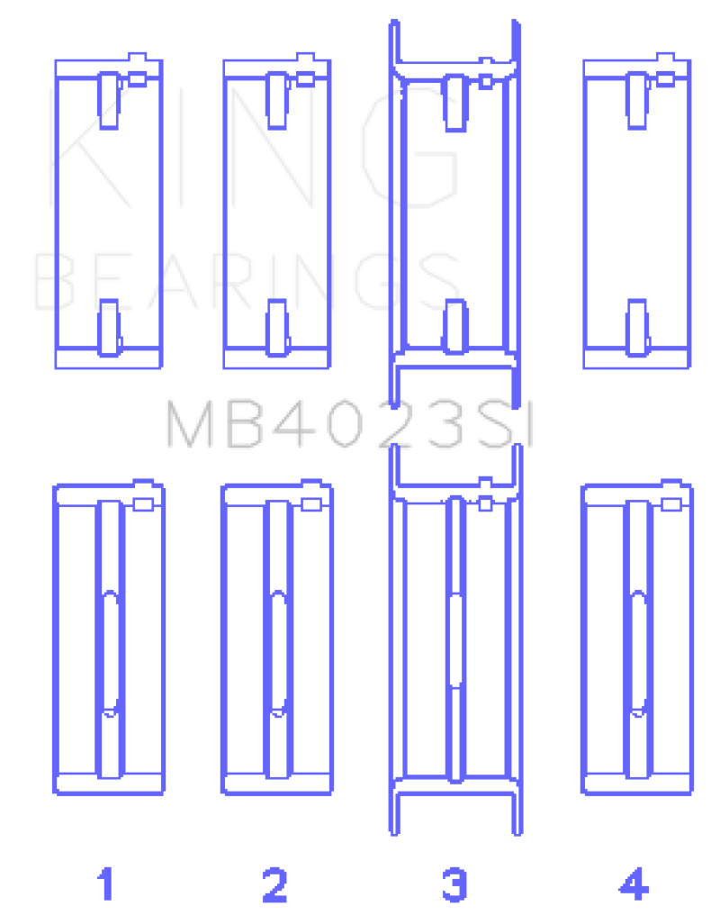 King Engine Bearings For FORD TAURUS V6 245CI/177CI/ Main Bearing thumbnail 3