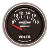 Autometer Sport-Comp II 52mm 8-18 Volt Short Sweep Electronic Voltmeter thumbnail 6