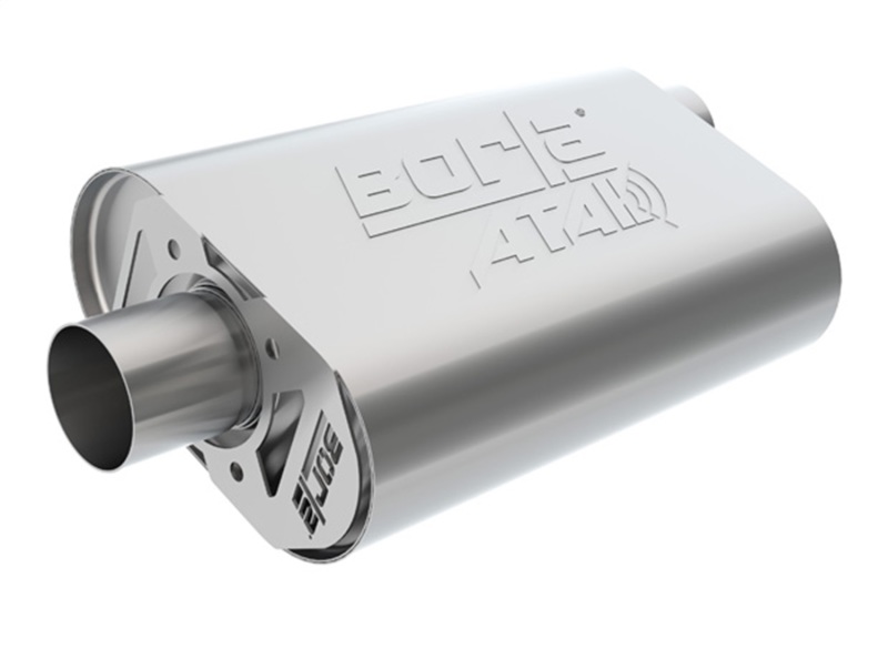 Borla CrateMuffler SBF 289/302 2.5 inch Offset/Center 14in x 4.35in x 9in Oval Muffler thumbnail 5