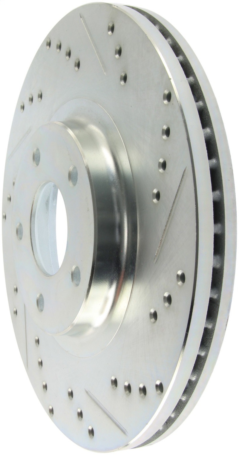 StopTech Select Sport Select Sport Nissan Slotted and Drilled Left Front Rotor thumbnail 4