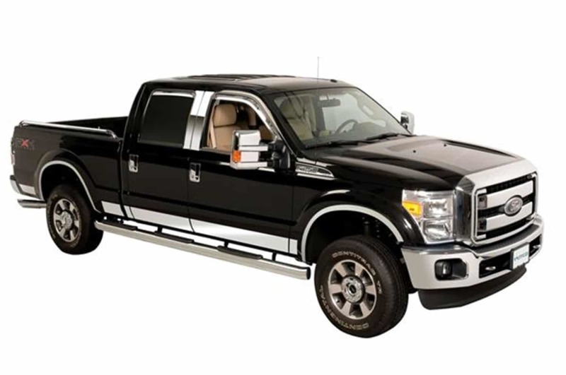 Putco 11-16 Ford SuperDuty - Crew Cab 8ft Long Box - 12pcs - 6.25in Wide SS Rocker Panels thumbnail 3