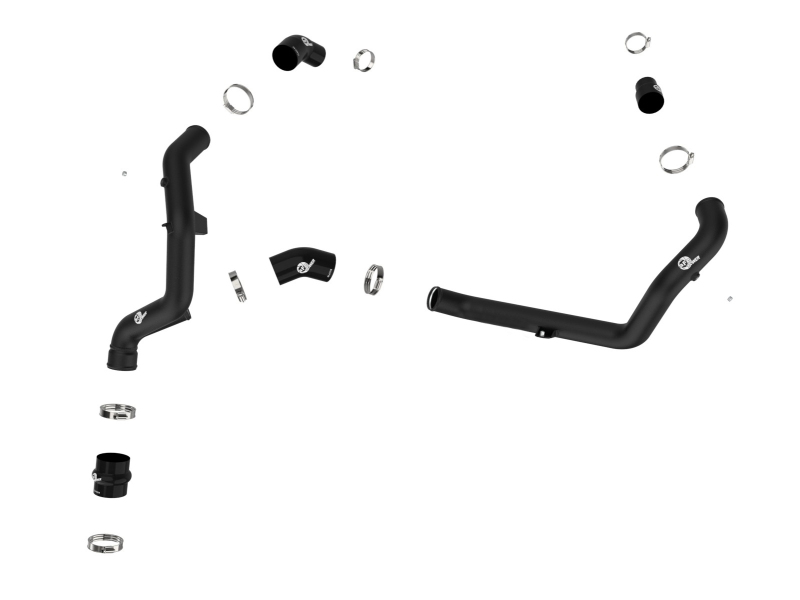 BladeRunner 2-1/4 IN Aluminum Hot Charge Pipe Black