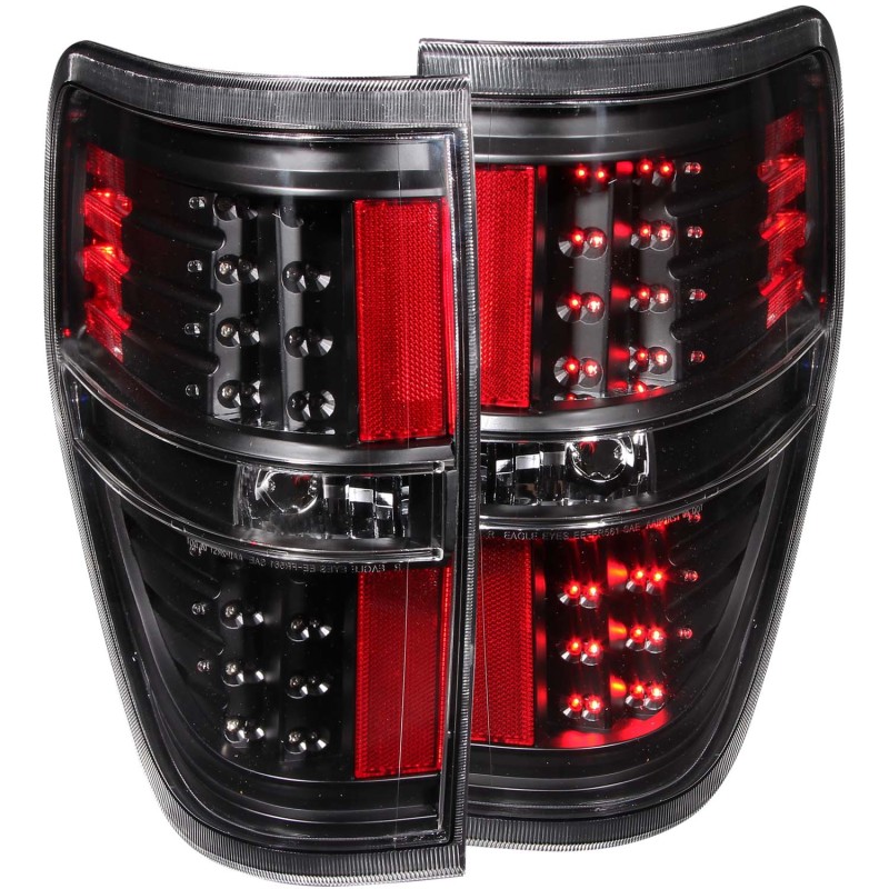ANZO 2009-2014 Ford F-150 LED Taillights Black thumbnail 6