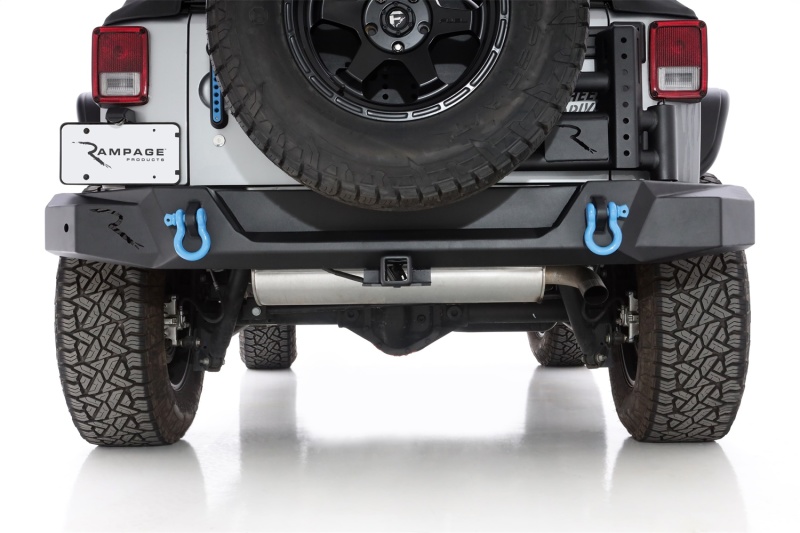 Rampage 07-18 Jeep Wrangler JK (Incl. Unlimited) Trail Guard Tire Carrier - Black thumbnail 4