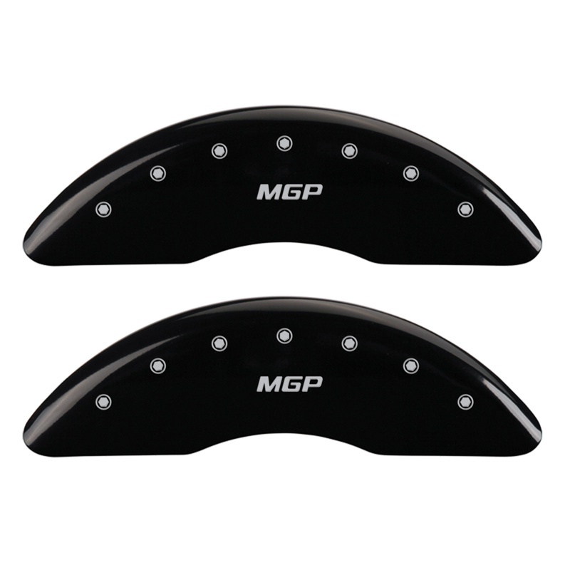 MGP 2 Caliper Covers Engraved Front MGP Black Finish Silver Characters 2007 GMC Canyon thumbnail 4