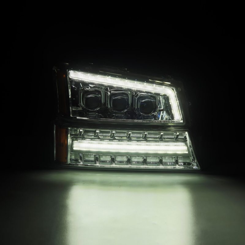 AlphaRex 03-06 Chevy Silverado 1500/2500HD/3500HD/Avalanche Chrome NOVA LED Proj Headlights thumbnail 6