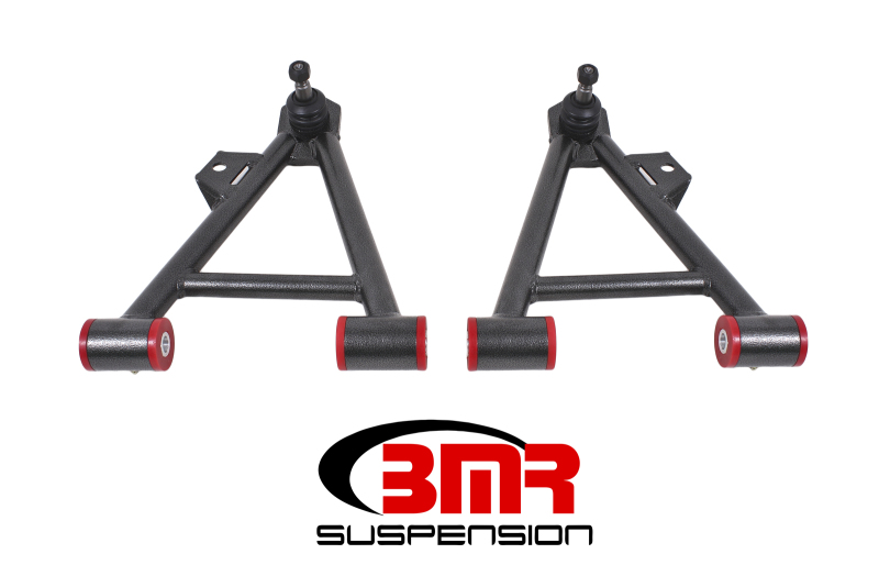 BMR 94-04 Mustang Lower Non-Adj. A-Arms (Coilover Only) w/ Tall Ball Joint (Poly) - Black Hammertone