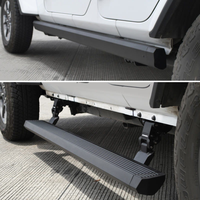 RealTruck 18-24 Jeep Wrangler 4dr VoltStep Electric Running Board Kit (Drilling Req.) - Tex. Blk thumbnail 7