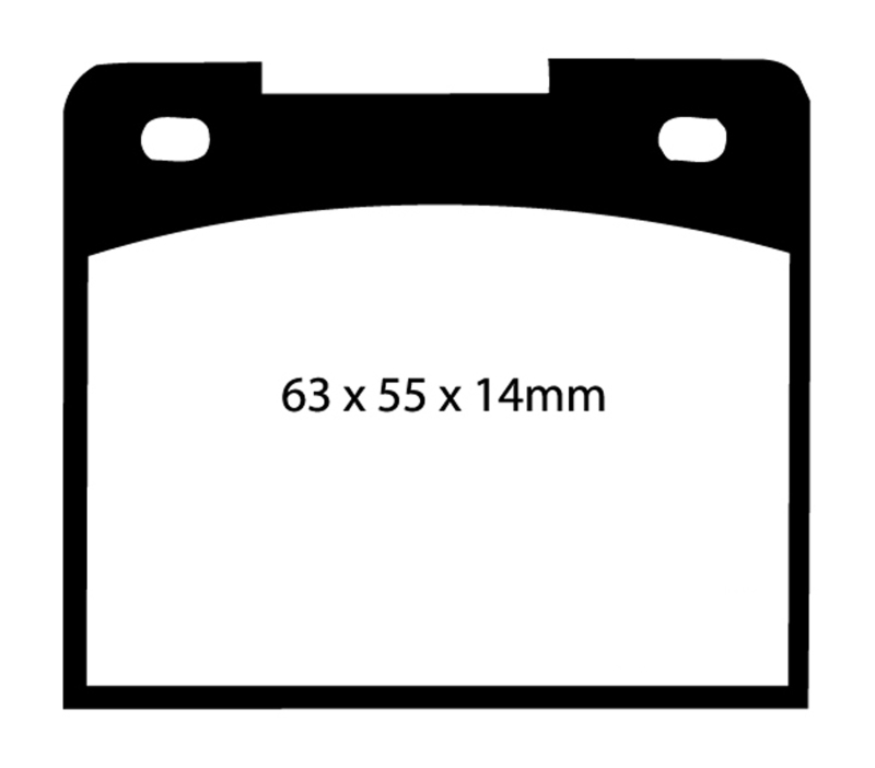 EBC 64-66 Ford Cortina 1.2 Ultimax2 Front Brake Pads thumbnail 2