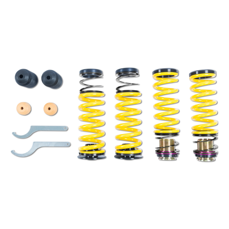 ST Suspensions Adjustable Lowering Springs 27325081 Springs, Height, Front and Rear, Yellow Powdercoated, Use with Factory Dampers, Mercedes-Benz, Kit thumbnail 7