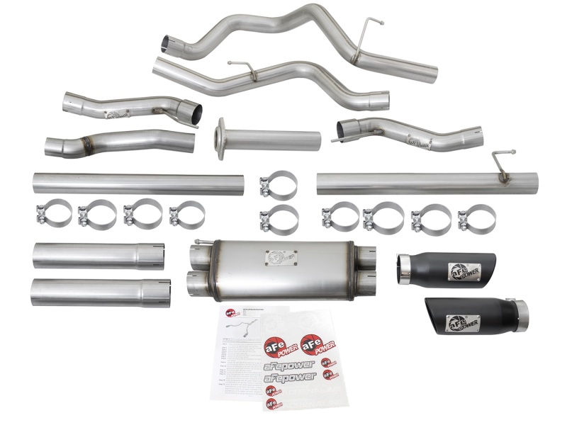 aFe MACH Force XP 3in 409-SS Exhaust Cat-Back 2017 Ford F-150 Raptor V6-3.5L (tt) w/ Black Tip thumbnail 7