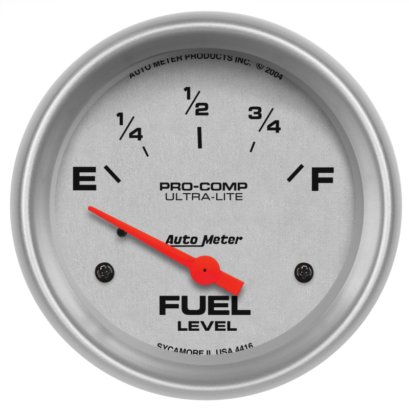 Autometer Ultra-Lite 52mm Electronic Fuel Level Gauge thumbnail 4