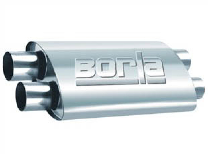 Borla 2.50in Dual In/Out 19in x 9.5in x 4in PRO-XS Muffler thumbnail 2