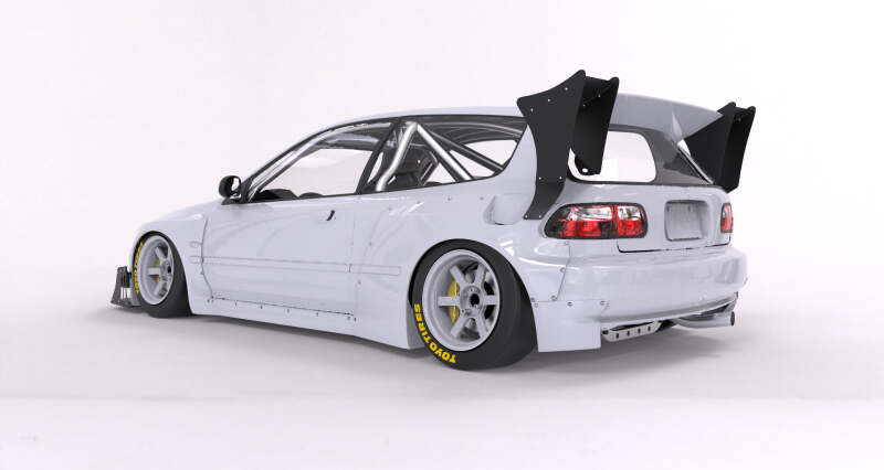 GReddy Pandem 92-98 Honda Civic Hatchback (EG) Rocket Bunny Full Wide-Body Aero Kit V1.5 thumbnail 3