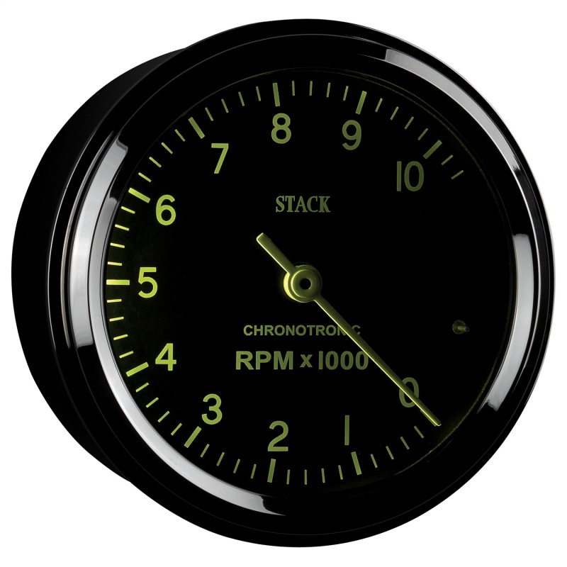 Autometer Chronocentric Tachometer - 80mm Blk - 0-10K RPM