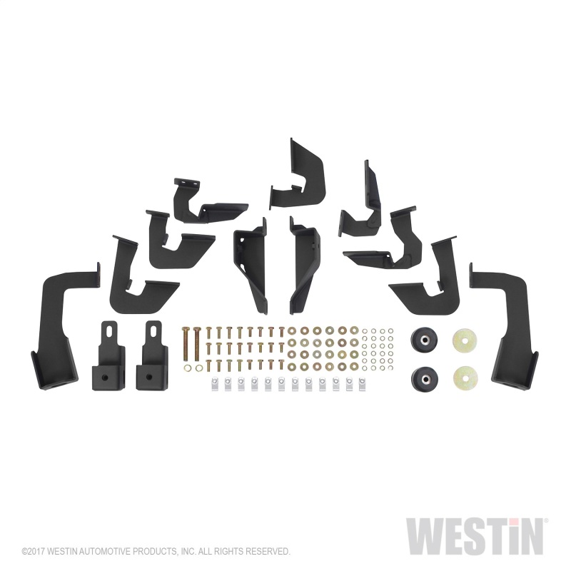 Westin 07-18 Chevrolet Silverado 1500 CC 5.5ft Bed HDX Drop W2W Nerf Step Bars - Tex. Blk thumbnail 9
