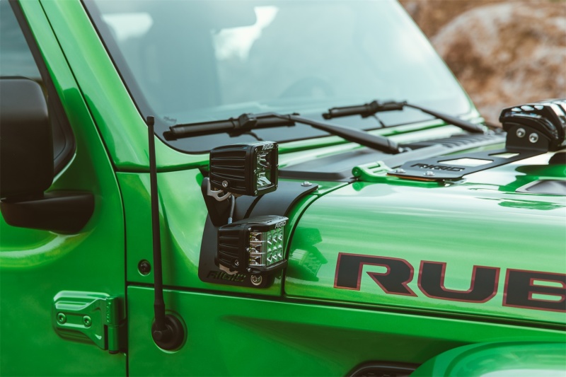 Rigid Industries 2018 Jeep JL - Cowl Mount Kit - Mounts Set of D-Series thumbnail 4