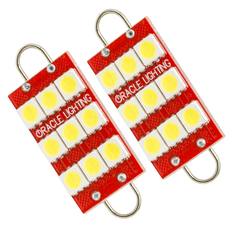Oracle 44MM 6 LED 3 Chip - Loop Festoon Bulbs (Pair) - White thumbnail 4