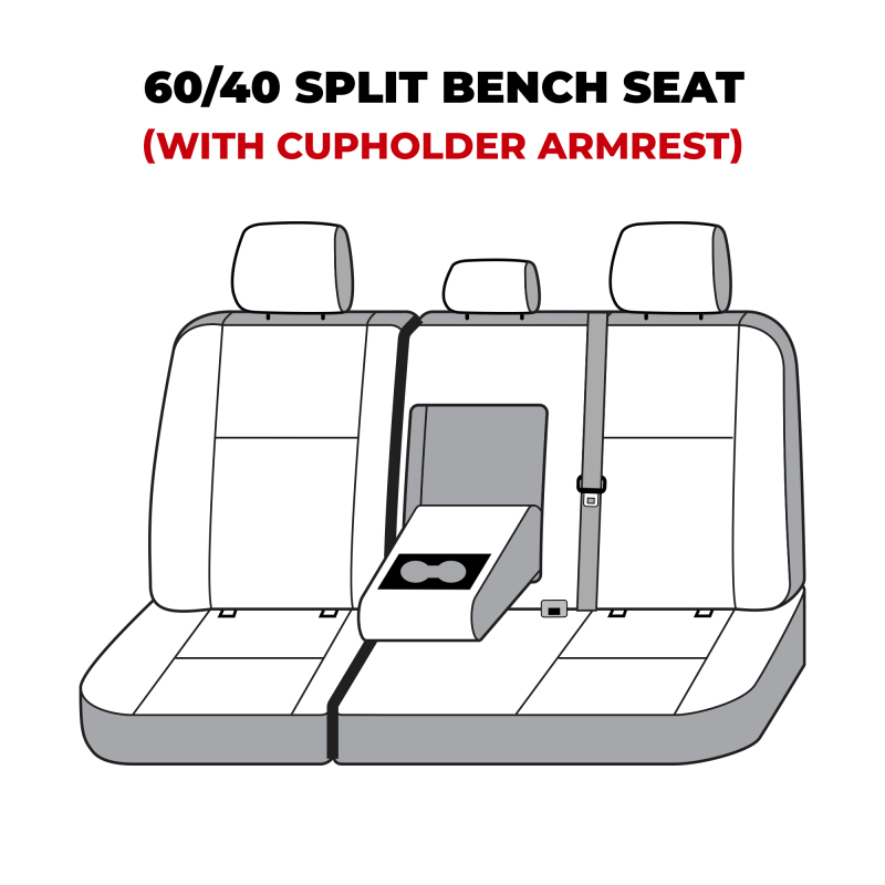 Covercraft 22-23 Toyota Tundra Waterproof Polyester SeatSaver Custom Second Row Seat Covers - Grey