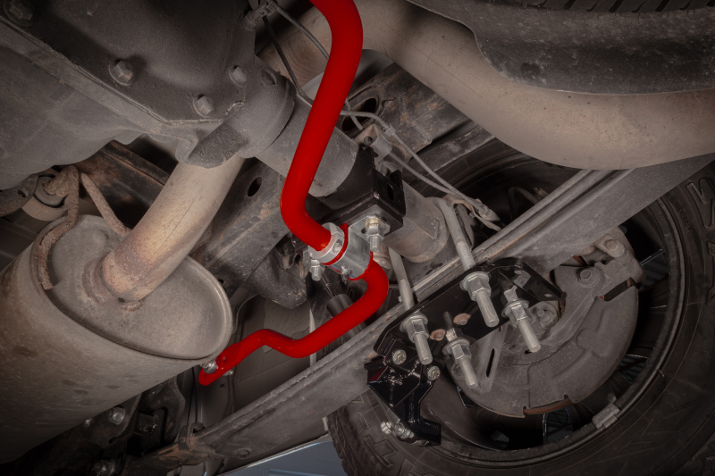 UMI Performance 15-24 Ford F-150 1in Solid Rear Sway Bar - Red thumbnail 4