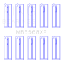King Engine Bearings Honda D-Series F23A/F23Z 16V (Size .026) Crankshaft Main Bearings (Set of 5) thumbnail 4