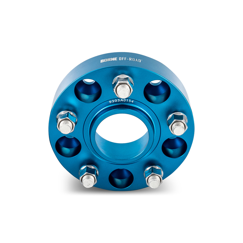 Mishimoto Wheel Spacers - 5x127 - 71.6 - 38.1mm - M14 - Blue thumbnail 6