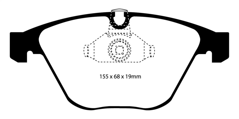 EBC S13 Brake Pad and Rotor Kit (1x ebcRK1218, 1x ebcDP41449R) thumbnail 6