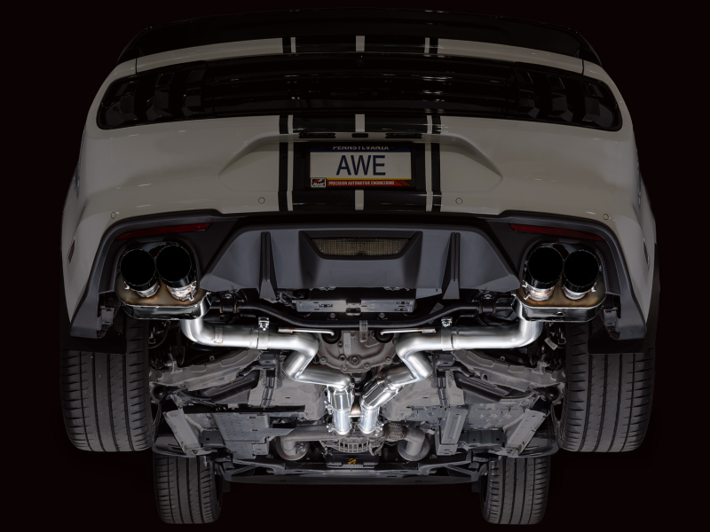 AWE Tuning 18-23 S550 Mustang GT SwitchPath Exhaust - Diamond Black Tips thumbnail 8