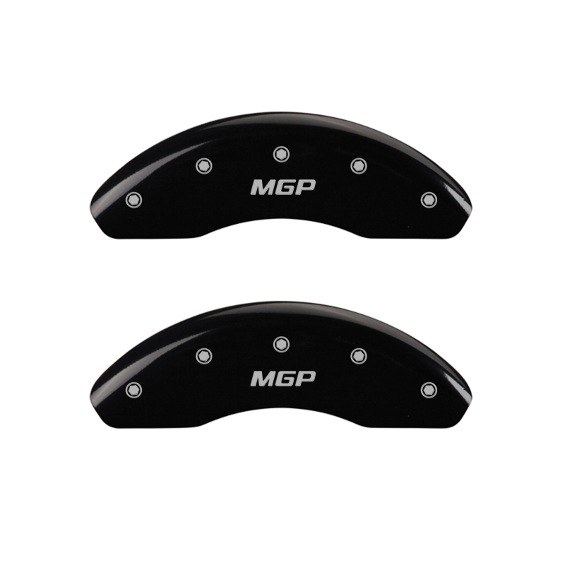 MGP 4 Caliper Covers Engraved Front & Rear MGP Black Finish Silver Characters 2016 Fiat 500X thumbnail 2