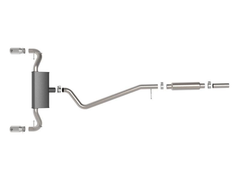 aFe Ford Bronco Sport 21-22 L3-1.5L (t)/L4-2.0L (t) Vulcan Cat-Back Exhaust System-Polished Tips thumbnail 9