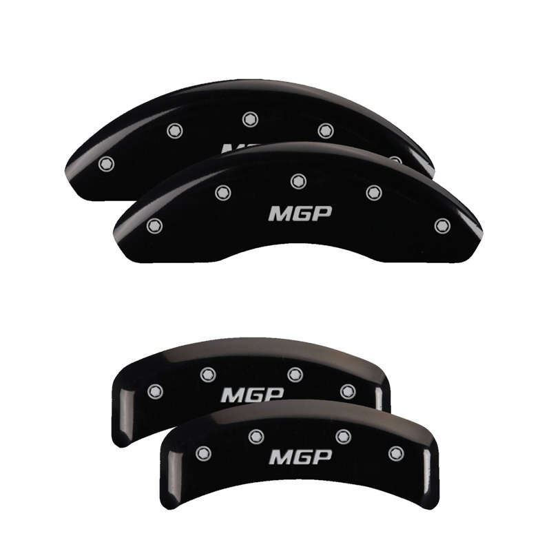 MGP 4 Caliper Covers Engraved Front & Rear MGP Black finish silver ch thumbnail 7