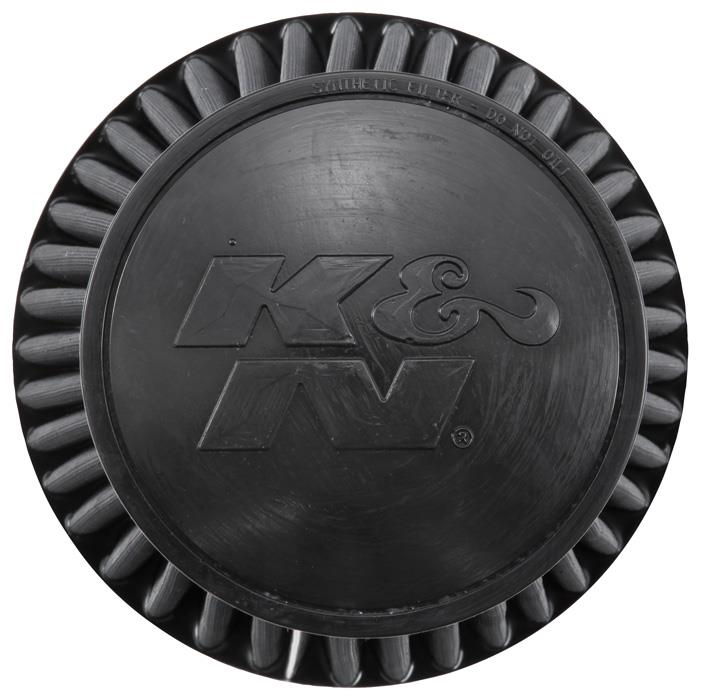 K&N Universal Rubber Filter Round Tapered 6in Flange ID x 7.5in Base OD x 5.25in Top OD x 8in Height thumbnail 2
