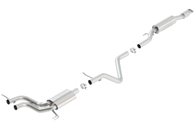Borla 13-15 Hyundai Veloster Turbo 1.6L AT/MT FWD 2dr Dual Center Rear Exit Cat-Back Exhaust thumbnail 5