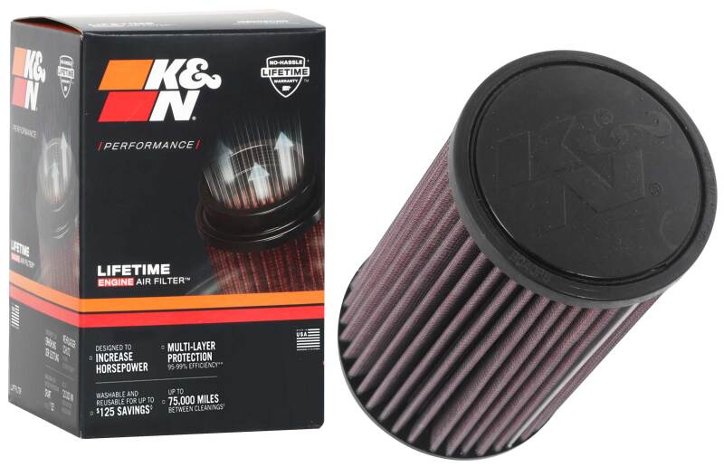K&N Filter Universal Rubber Filter 2.75in Flange 4.75in Base 4in Top 8in Height thumbnail 3