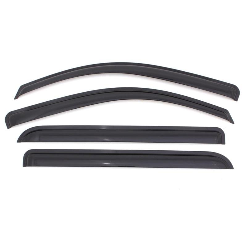 AVS 14-18 Mazda 3 Hatch Ventvisor Outside Mount Window Deflectors 4pc - Smoke thumbnail 6