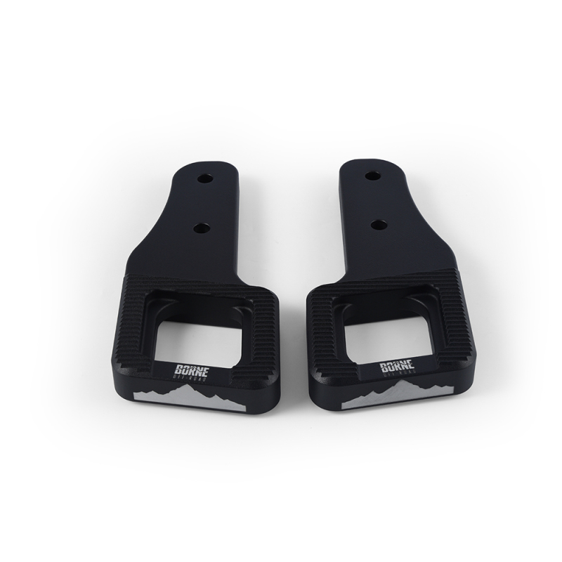 Borne Off-Road 2017+ Ford Raptor / 2009+ Ford F150 Borne Off-Road Billet Tow Hooks - Black thumbnail 2