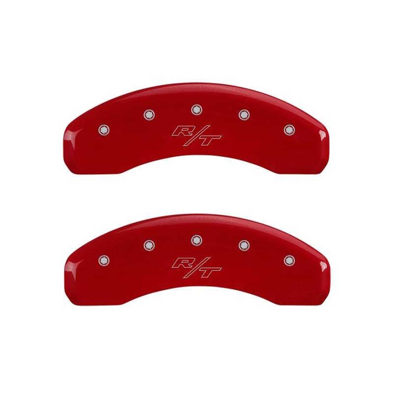 MGP 4 Caliper Covers Engraved Front & Rear Vintage Style/RT Red finish silver ch thumbnail 9