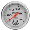 Autometer 66.7mm METRIC 0-100 PSI Fuel Pressure Liquid Filled Mechanical Silver Gauge thumbnail 6