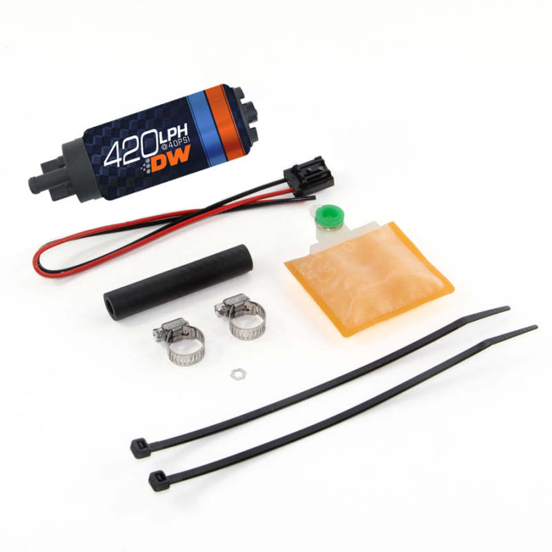 DeatschWerks DW420 Series 420lph In-Tank Fuel Pump w/ Install Kit For Eclipse (All FWD) 90-94