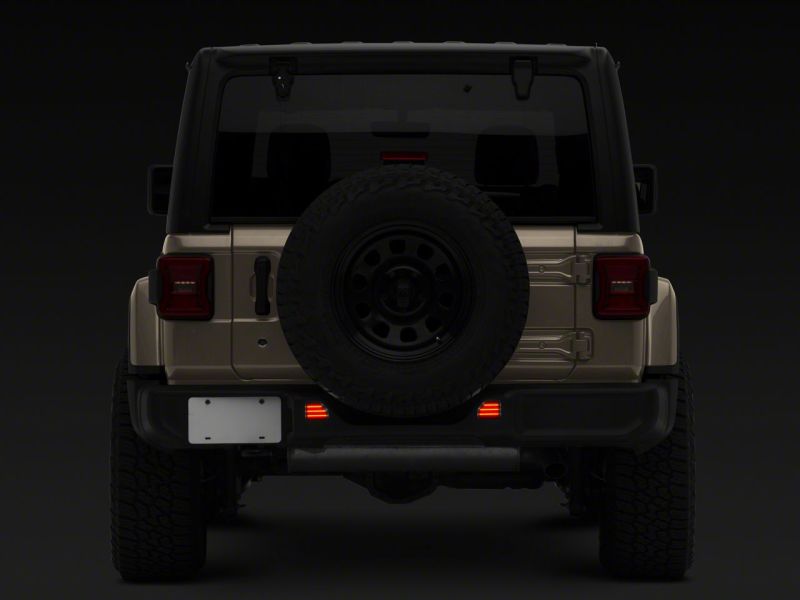 Raxiom 18-23 Jeep Wrangler JL Moab Rubicon Sahara Axial LED Rear Bumper Reflector Lights- Smoked thumbnail 8