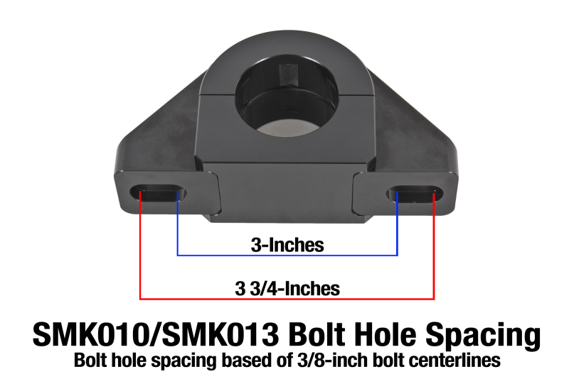 BMR Universal 1.375in Billet Aluminum Sway Bar Mount Mount (Delrin) - Black thumbnail 2