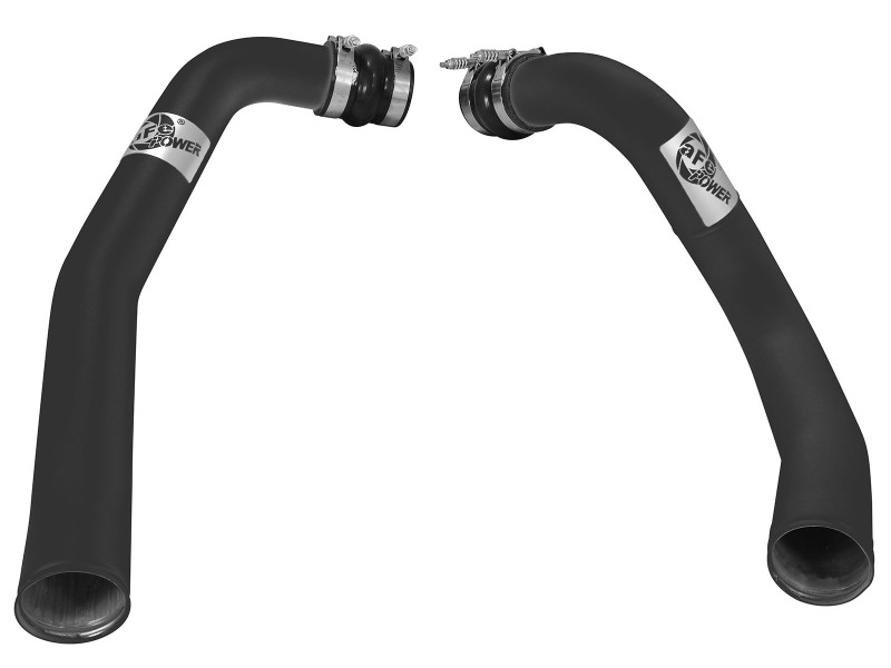 BladeRunner 3 IN Aluminum Hot and Cold Charge Pipe Kit Black