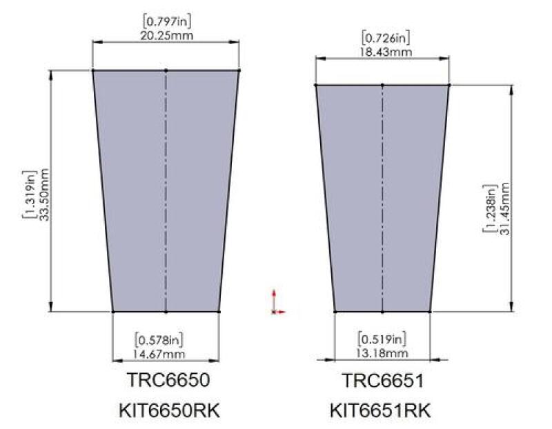 SuperPro Upper Control Arm Replacement Bushing Kit (1 Arm) (For TRC6650) thumbnail 2