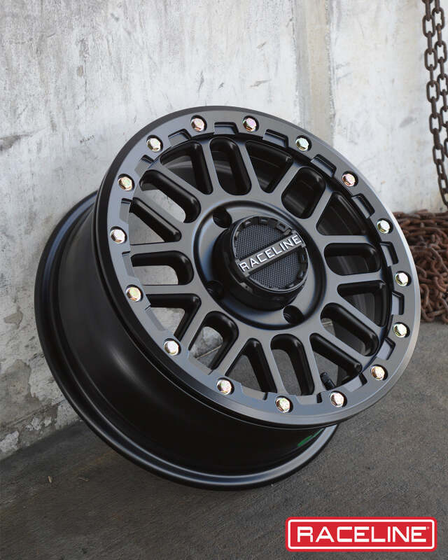 Raceline A92B Podium 15x6in / 4x156 BP / 40mm Offset / 132.5mm Bore - Satin Black Beadlock Wheel thumbnail 7