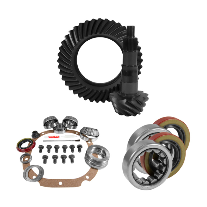 8.8" Ford 3.27 Rear Ring & Pinion, Install Kit, 2.25" OD Axle Bearing & Seals