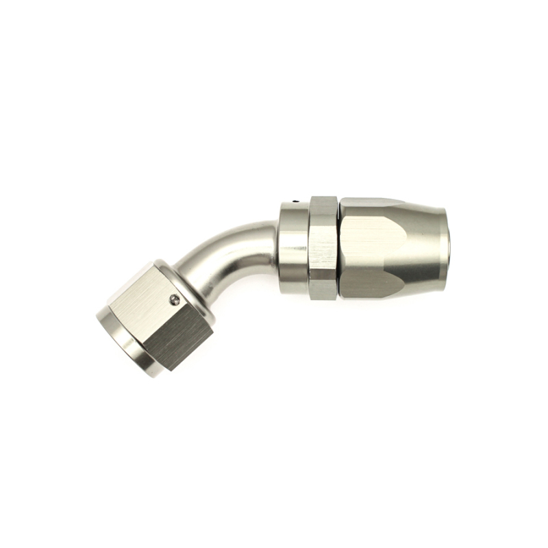 DeatschWerks 10AN Female Swivel 45-Degree Hose End CPE - Anodized Matte Black thumbnail 6