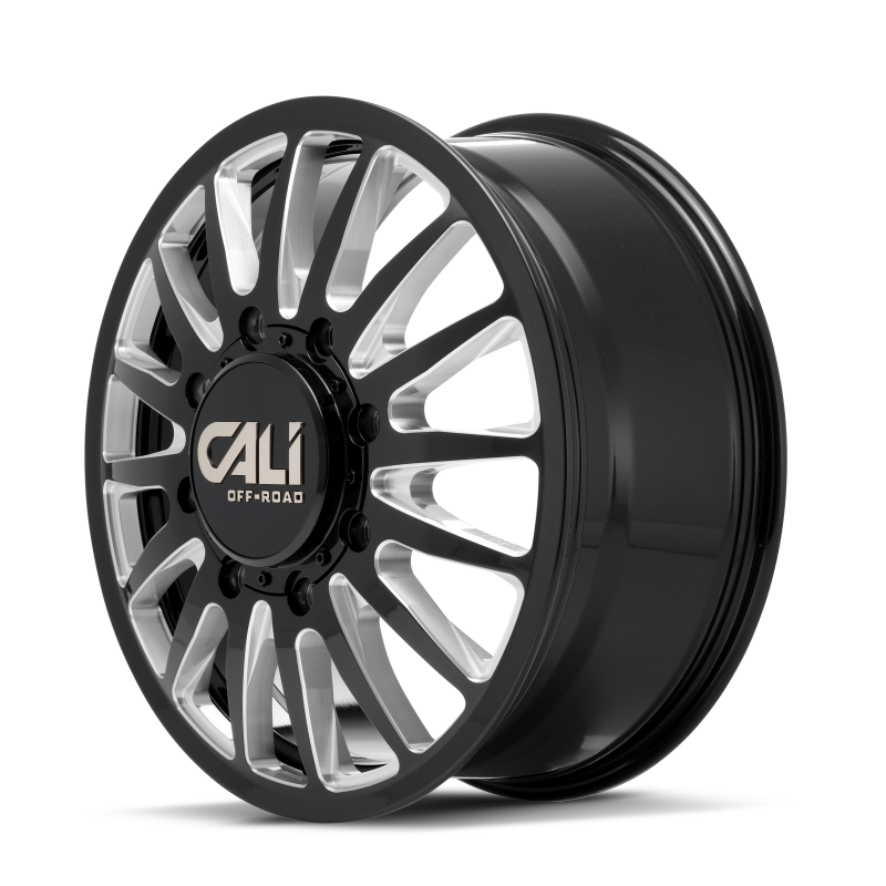 Cali Off-Road 9110D Summit Dually 22x8.25 / 8x200 BP / 115mm Offset / 142mm Hub Gls Blk Mill Wheel