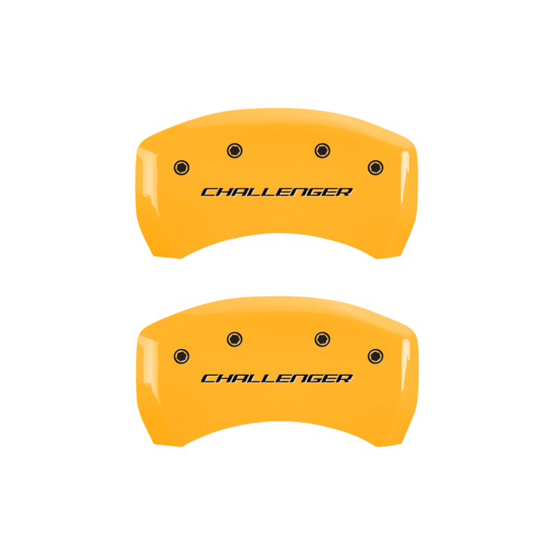 MGP 4 Caliper Covers Engraved F & R Block/Challenger Yellow Finish Black Char 2007 Dodge Charger thumbnail 9