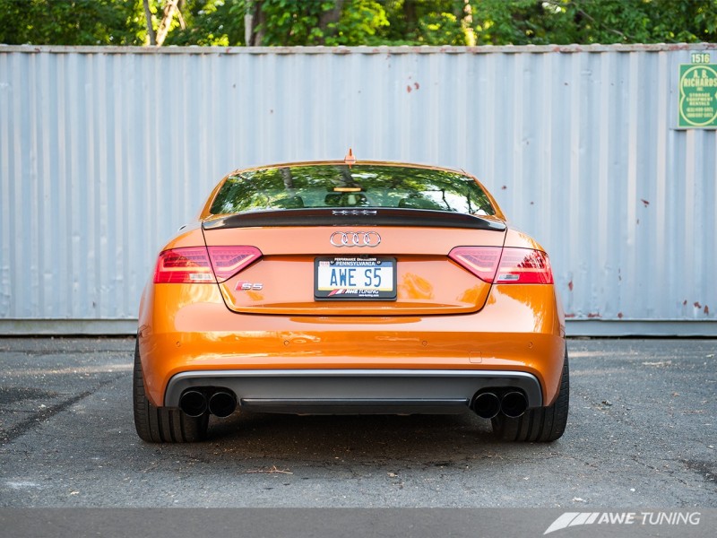 AWE Tuning Audi B8.5 S5 3.0T Track Edition Exhaust - Diamond Black Tips (90mm) thumbnail 2