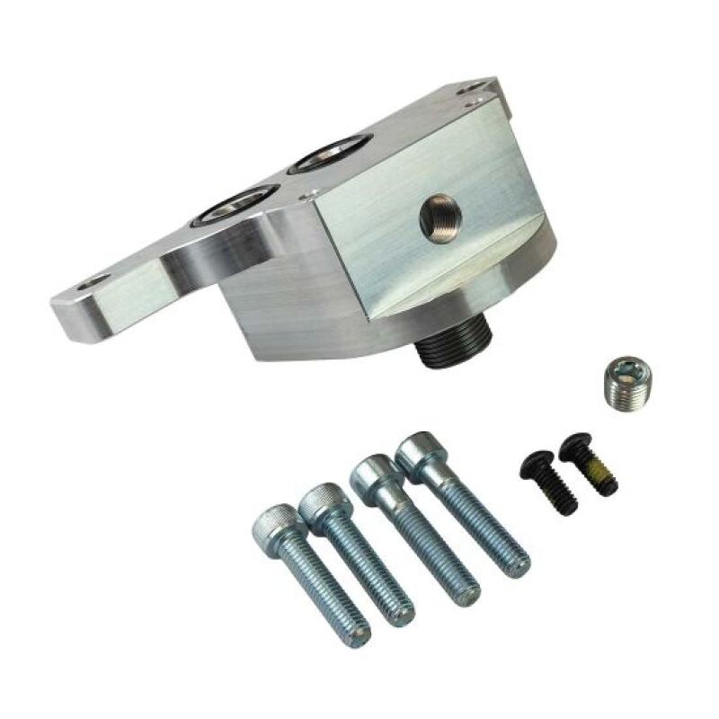 Moroso GM LS Outbound Rail Spin-on Oil Filter Adapter